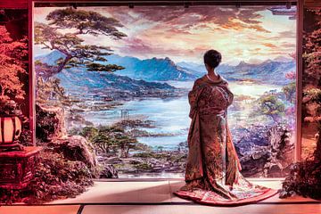 Japanese Geisha art by Egon Zitter