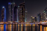 Dubai bij nacht 9 van Peter Korevaar thumbnail