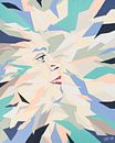 Kleurrijk abstract portret | Vera number 5 | van Henriëtte Mosselman thumbnail