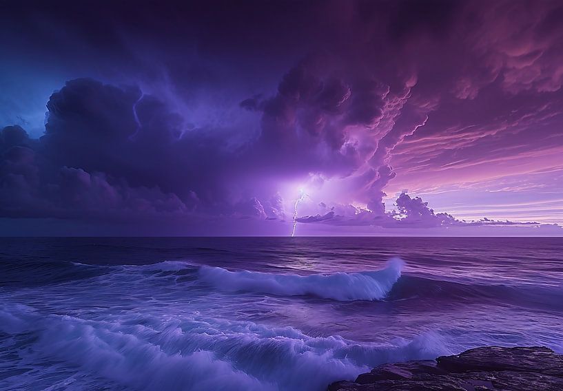 Gewitter über dem Indischen Ozean von fernlichtsicht