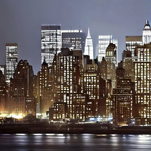 The city of New York Hudson side