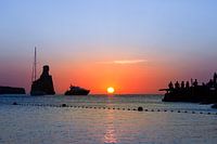 Zonsondergang op Ibiza bij Benirras