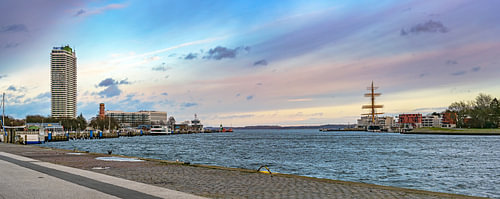 Lubeck Travemünde, Deutschland, 15. Januar 2023: Panorama mit exzellenter