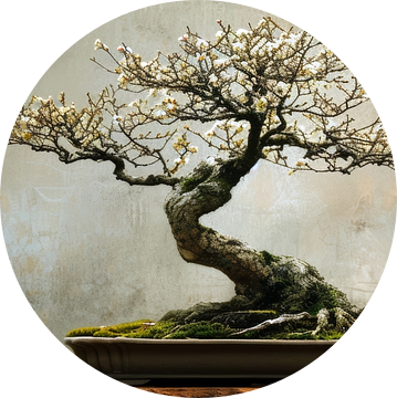 Panorama bonsai stilleven van Digitale Schilderijen