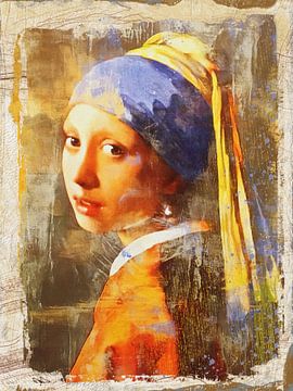 The girl with the pearl earring - Urban edition by Gisela- Art for You