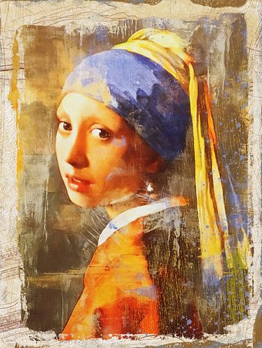 Das Mädchen mit dem Perlenohrring - Urban Edition von GᎥรєlค Art Ŧ๏г Y๏ย