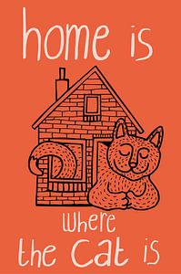 Home is where the cat is van Trijnie Nanninga