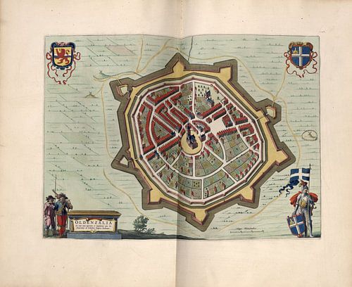 Oldenzaal, Stadsplattegrond Joan Blaeu 1652