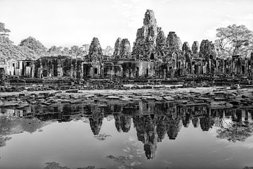 ANGKOR WAT, CAMBODIA, 5 DECEMBER 2015 - Ruins of the Bayon temple at Angkor Wat in Cambodia. UNESCO  by Wout Kok