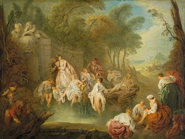 Bathing Party in a Park, Jean-Baptiste Pater