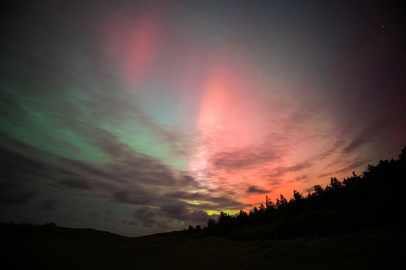Nordlichter auf Vlieland, 10-10-2024 von Bart Vastenhouw