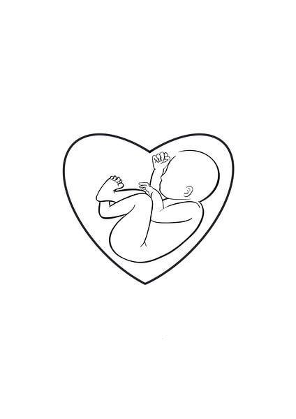 Unborn baby van MySilhouette