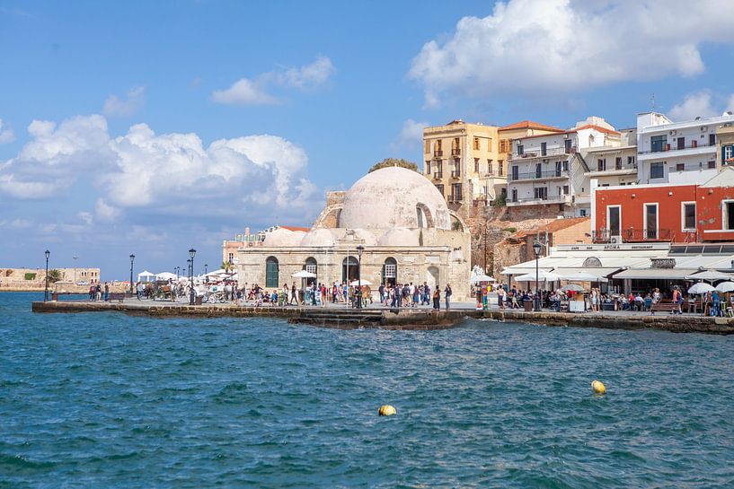 Hasan Pasha Mosque at the port of Chania (Crete) by t.ART