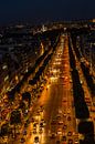 Champs Elysees by night van Melvin Erné thumbnail