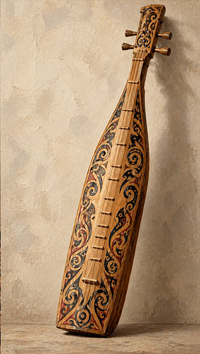 Dayak Sape – Instrument de musique traditionnel de Kalimantan, en Indonésie
