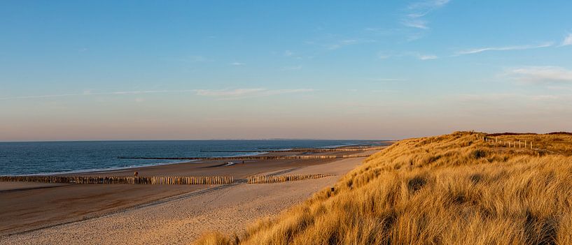 Domburg Strand im Abendlicht 2 von Percy's fotografie