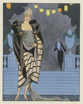George Barbier - Avondkleding. (1921) van Peter Balan