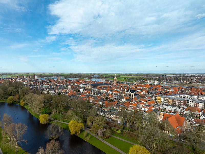 Kampen from the air by Evert Jan Kip
