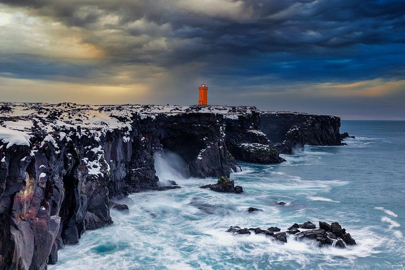 Lighthouse in orange by Tilo Grellmann