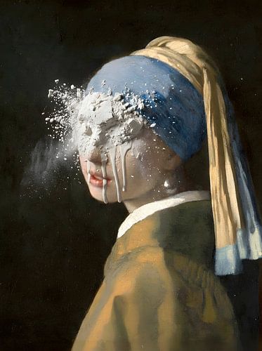 Vermeer’s Girl with a Pearl Earring, Powder Explosion