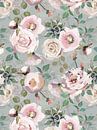 Monet Rose Vijver van Floral Abstractions thumbnail