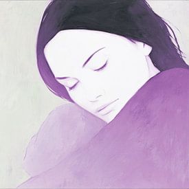 Schlafende Frau von ARTEO Gemälde