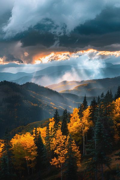 Bergmärchen im Sonnenlicht von fernlichtsicht