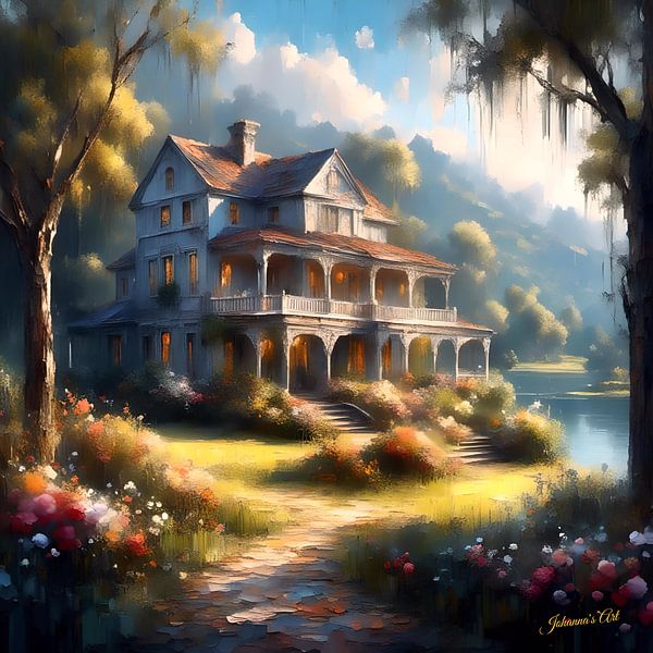 American Plantation House 2 by Johannas Art Creations