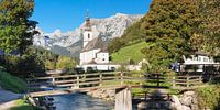 Parochiekerk St.Sebastian, Ramsau, Opper-Beieren, Duitsland van Markus Lange thumbnail