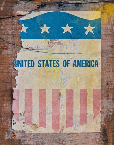 Old USA military banner