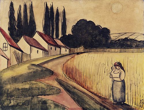 Boerin met kind, Anita Rée, ca 1922