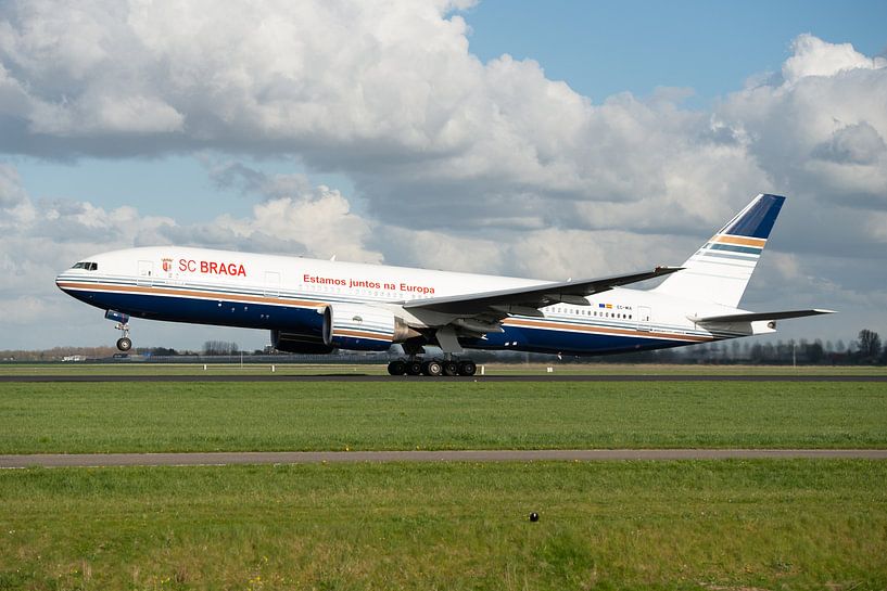 SC Braga on Privilege Style Boeing 777  by Jaap van den Berg