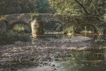 Historische Nister brug bij de abdij van Marienstatt