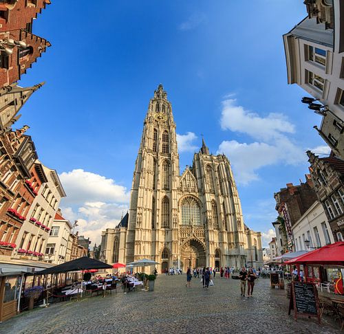 Onze-Lieve-Vrouwekathedraal Antwerpen groothoek