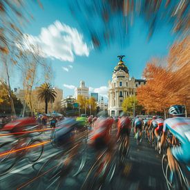 Zieleinlauf der Vuelta in Madrid von Jellie van Althuis