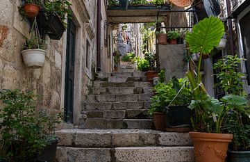 Straatje in Dubrovnik van Daan Kloeg