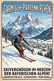 Le ski à Garmisch sur Theodor Decker