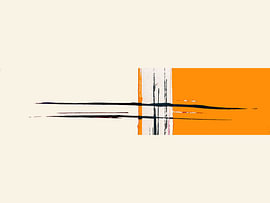 colorfields : orange foncé, beige