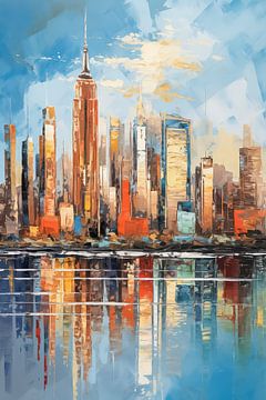 Manhattan in a painting by Thea