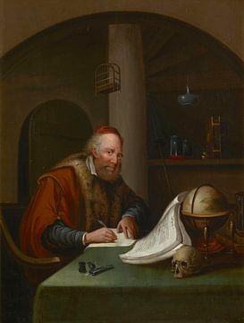Scholar Interrupted at His Writing, Gerrit Dou