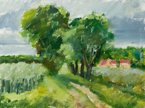 Landschaft in Burgund Frankreich