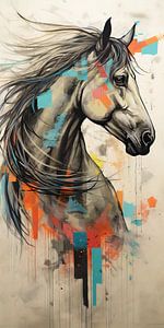 Paarden Portret van De Mooiste Kunst