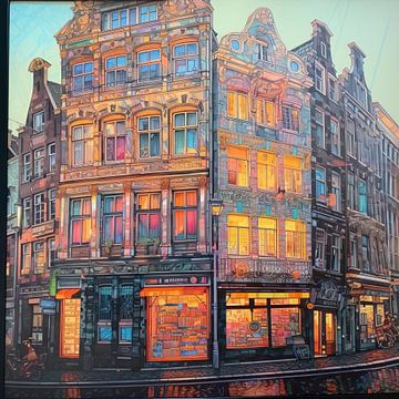 Amsterdam à travers des yeux colorés sur Tableaux ARTEO