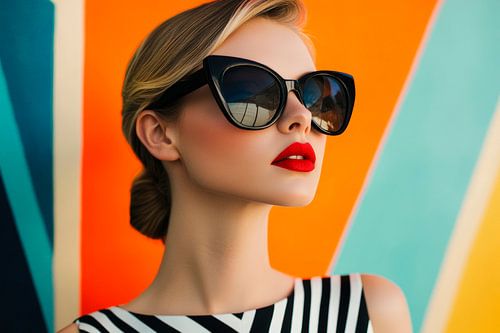 Moderne elegantie met zonnebril