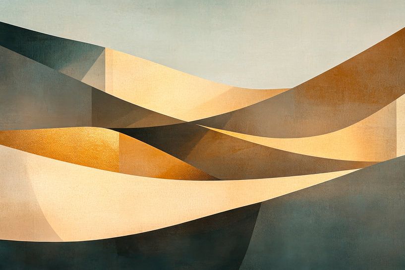 Desert Landscape Abstract by Poster Art Shop