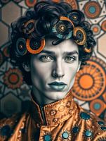 Mann im auffälligen Look