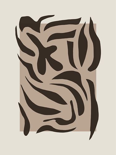 Shapes - verzameling van vormen - chocolade en taupe