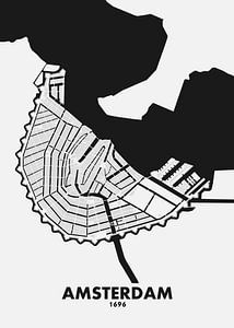 Plan de la ville d'Amsterdam 1696
