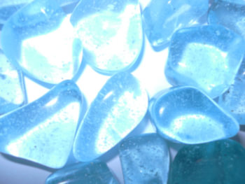 Tumbled atlantis blue crystals