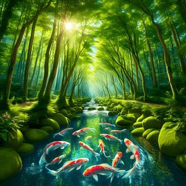  "The breathing forest: secrets beneath the surface" by XKREM